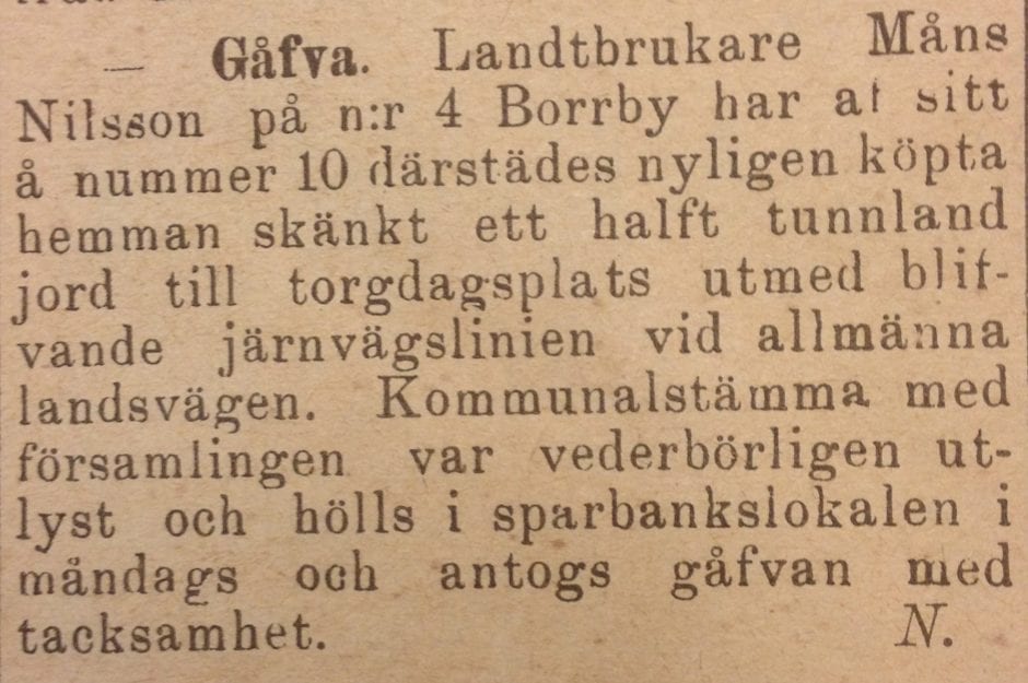Måns Nils torg (1) C-bladet 18960116