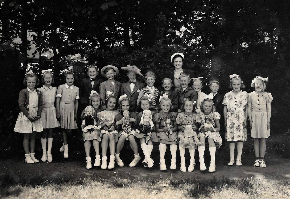 Skolklass borrby 1949